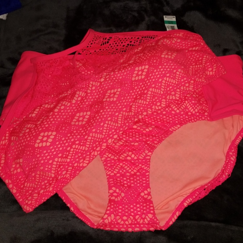 NO BOUNDARIES RED MAGIC/CORAL BIKINI
